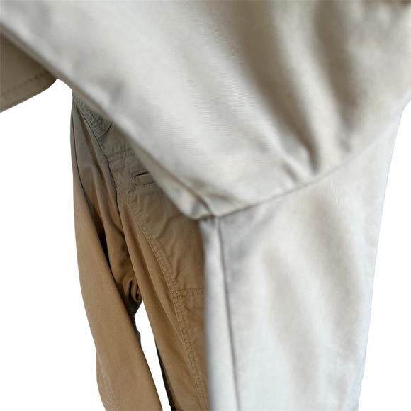 L.L. Bean Women's Beige Fitted Utility Jacket Pima Cotton Coat Medium Blazer - Picture 4 of 12